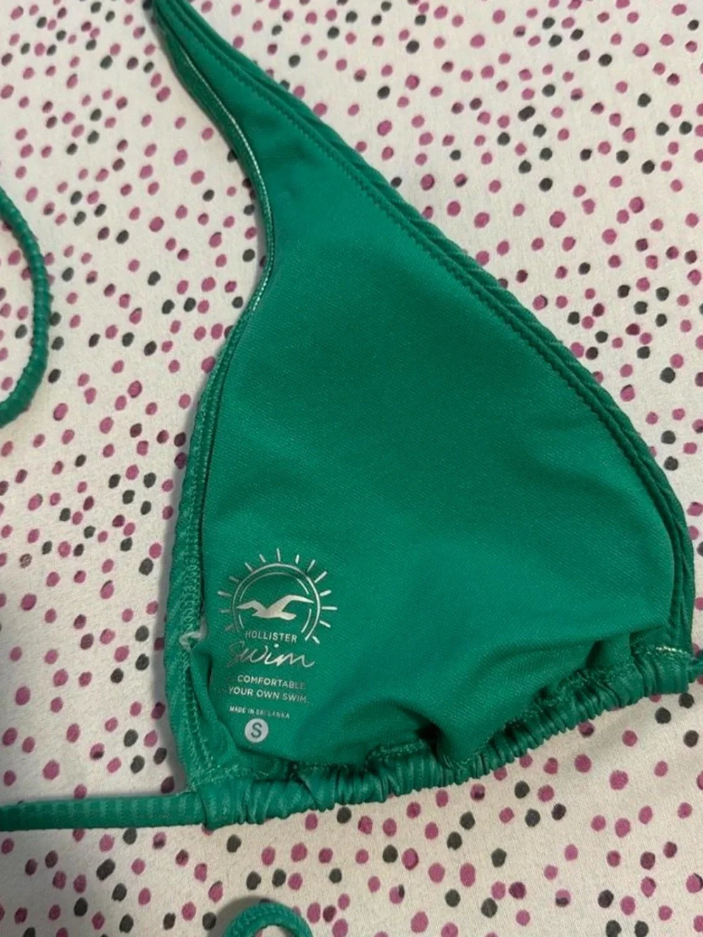 Hollister Teal Ribbed Swim Top
